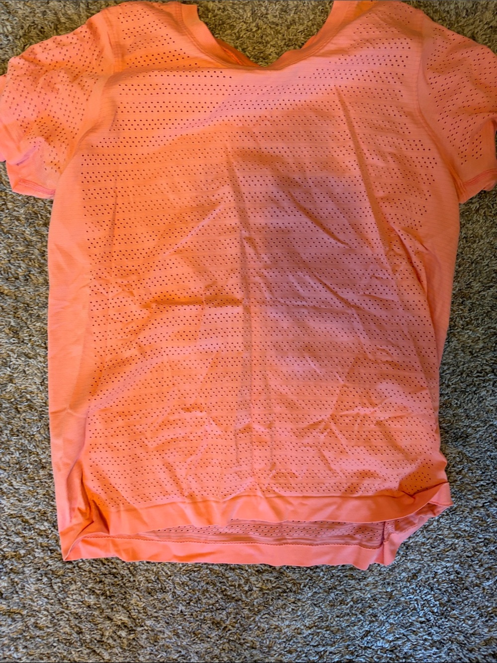Lululemon  Lightweight Coral Tee size 10